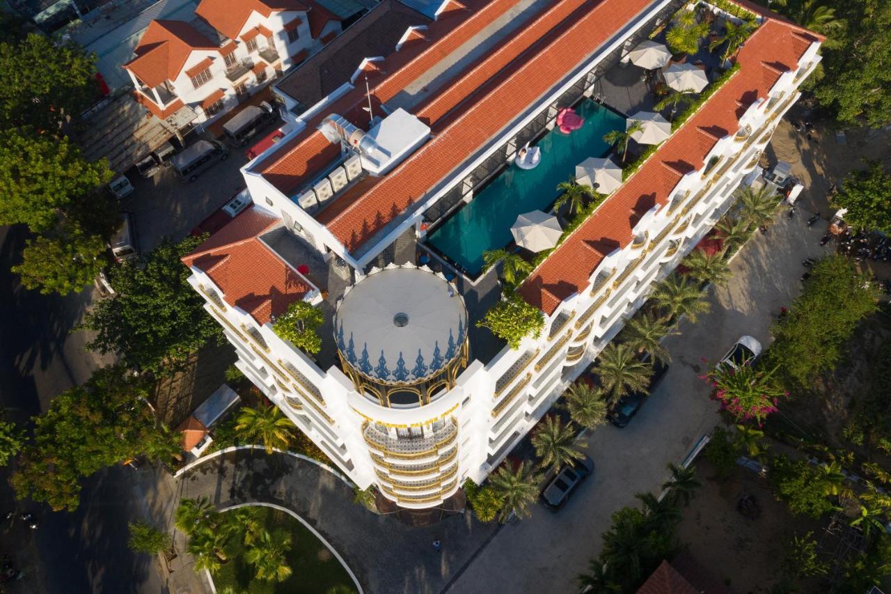 Grand Sunrise Palace Hoi An- A Luxury Indochine Hotel & Spa Dış mekan fotoğraf Aerial view of the hotel